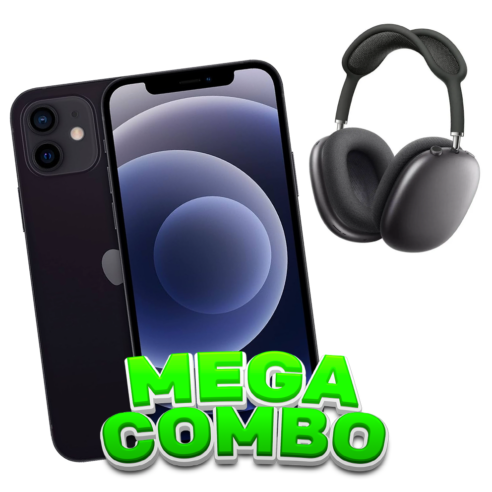 MEGA COMBO IPHONE 12 128GB AZUL REACONDICIONADO+AUDIFONOS GENERICOS TI –  ceBasic